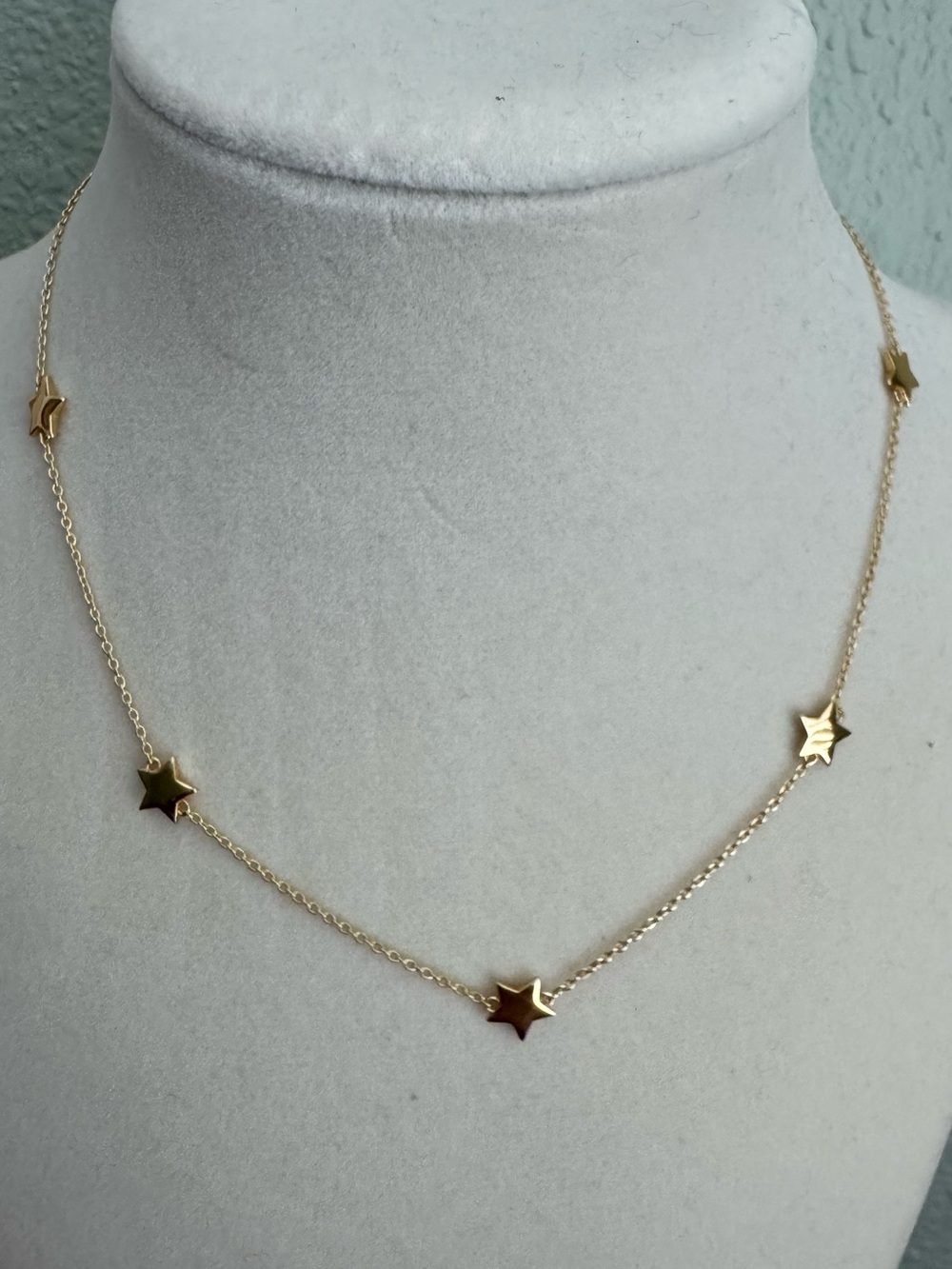 Samfa Jewelry Gold Stars Necklace